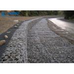 Galvanized Gabion Wall Baskets , Stone Cage Wall For Construction Road Protection for sale