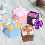 Customizable Square Christmas Gift Box Kraft Paper Packaging for sale