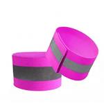 Custom Reflective Armbands For Walking Cycling Runners Green Adjustable Strips Elastic Jogging