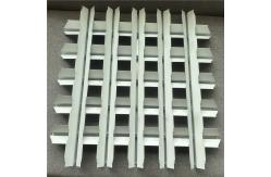 China 100x100mm Metal Open Cell Ceiling Pyramid Grille Ceiling System Fireproof supplier