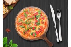 China Imitation Wood Unbreakable Melamine Pizza Peel Platter supplier