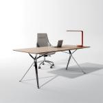 Side Cabinet Grey Executive Desk Width 1800mm Customized Manager Office Desk