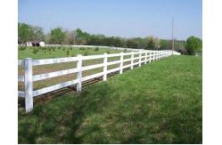 China Stable White 3rails Design PVC Fence Plastic Vinyl Ranch Paddock Horse Fence supplier