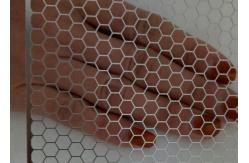 China Powder Coating Black Aluminum Hexagonal Round Hole Speaker Grille Punching Metal Mesh supplier
