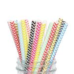 Wavy Pattern Christmas Paper Drinking Straws  BPA Free Graduation Paper Straws for sale