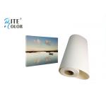 Waterproof Coating Giclee Eco Solvent Media , 260gsm Silky Polyester Glossy Inkjet Canvas Rolls
