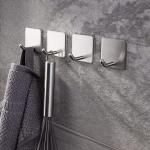 Adhesive Hooks Office Hooks Hanging Keys for Kitchen Stick on Wall