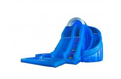 China Blue Inflatatble With Sliding And Pool summer feeling supplier
