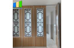 China Aluminum Frame Movable Partition Walls With Grill Glass Design supplier