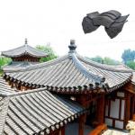 SGS Unglazed Chinese Temple Roof Tiles Ancient Chinese Roof Tiles for sale