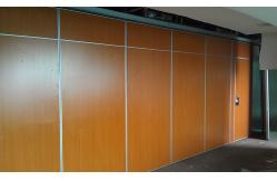 China Soundproof Folding Hotel Movable Partition Walls with Aluminium Track Wheels supplier