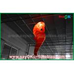 CE Inflatable Lighting Decoration , Custom Inflatable Red Sea Horse For Exhibition for sale