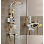 Thermostatic 35mm White 314SUS Bathroom Shower Faucet for sale