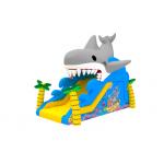 1000D Commercial Inflatable Water Slides Fun Shark Blow Up Jumping Combo