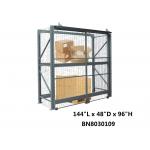 All Steel Wide Open Sliding Pallet Rack Security Enclosure For Inventory Secure System for sale