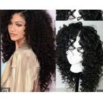 China Brazilian Curly Swiss Human Hair Full Lace Wigs For Black Women With Baby Hair for sale