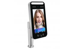 China Binocular Face Recognition Walk Through Temperature Scanner Smart Attendance Machine supplier