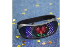 China VR Shape Light Up Programmable LED Glasses With Bluetooth supplier