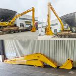 18M 20M Excavator Long Reach Boom Arm With Bucket For Dredging for sale