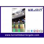 Intelligent Flap Barrier with 304 Stainless Steel Housing and Fingerprint System for sale