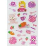 Kawaii Girl Toy Japanese Puffy Stickers For Kids ODM OEM / ODM Available for sale