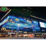 Energy Saving Iron Cabinet IP65 Transparent Led Curtain Display for sale