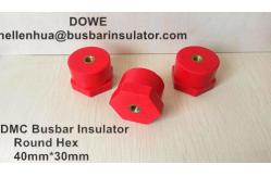 China JYZ-24 electrical insulator 40mmx30mm DMC round hex insulator support supplier