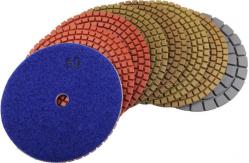 China Wet Diamond Metal Granite Polishing Pads Set supplier