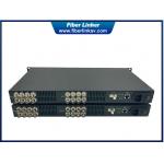16 way HD-SDI Extender with Gigabit Ethernet over fiber optic cable for sale