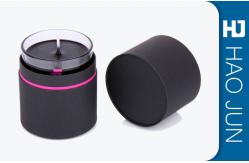 China Matt Black Cardboard Candle Boxes With Spot UV Packaging Boxes For Candles supplier