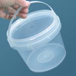 Custom Color 1L Plastic Bucket With Lid For Keeping and Preserving Black Pepper Sauce for sale