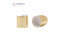 China Cylinder Aluminum Disc Top Cap For Bottles 24mm Plastic Screw supplier