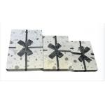 Custom Hot Gold Pattern Gift Box Bow Gift Box Jewelry Gift Box Set for sale