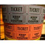 Blue Red Printed Thermal Ticket Party Department Admission Anti Ultraviolet for sale