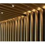 Aluminum Square Tube Baffle Wall Cladding Pipe Baffle Facade for sale