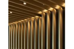 China Aluminum Square Tube Baffle Wall Cladding Pipe Baffle Facade supplier