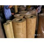 Light Weight Rockwool Pipe Insulation For Hot / Cold Pipe Lines for sale