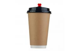 China Bio-Degradable Drinking PLA Coating Recyclable Double Wall Paper coffee Cups supplier