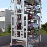 20 Sedans Vertical Rotary Parking System 6 Levels Auto Stacker Car Lift for sale