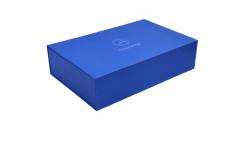 China Recyclable Blue Paper Slide Open Cardboard Drawer Packaging for Elegant Skincare supplier
