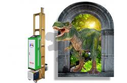 China CMYK Vertical 3D Wall Printing Machine Automatic Advertising Decoration supplier