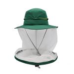Mosquito Head Net Uv Protection Sun Hat With Mesh Insect Proof Net Bucket Cap 60cm for sale