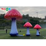 Giant Inflatable Mushroom Model Plant For Wonderland Blow Up Mushroom With Flower for sale