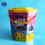 Large Gallon 1.96 IML Bucket 8250 ML Plastic Huge Plastic Cookie Containers for sale