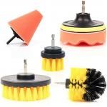 6 Piece Nylon Power Brush Tile And Grout Bathroom Cleaning for sale