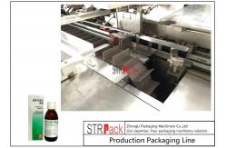 China Intelligent Bottle Cartoning Machine / Carton Box Packing Machine Speed Up To 120 BPM supplier