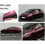 8 Mil Rose Red Color Paint Protection Film Aliphatic TPU Hydrophobicity PPF Wrap Colors for sale