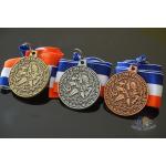 Round Custom Design UIL Metal Award Medals Blank Medallion With 3D Effect