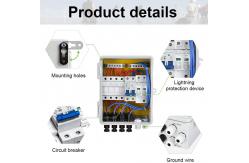 China 390*390*185 PV Combiner Box 500VDC With ABS Material SPD Protection supplier