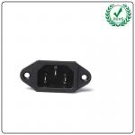 LZ-14-1 100% New Good Quality AC 250V 10A Audio Black 3 Pins IEC320 C14 Inlet Power Plug Socket Set for sale